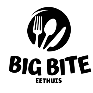 Black and White Fun Modern Restaurant Food Logo