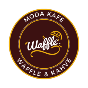 Moda Kafe Waffle Kahve Yuvarlak Logo